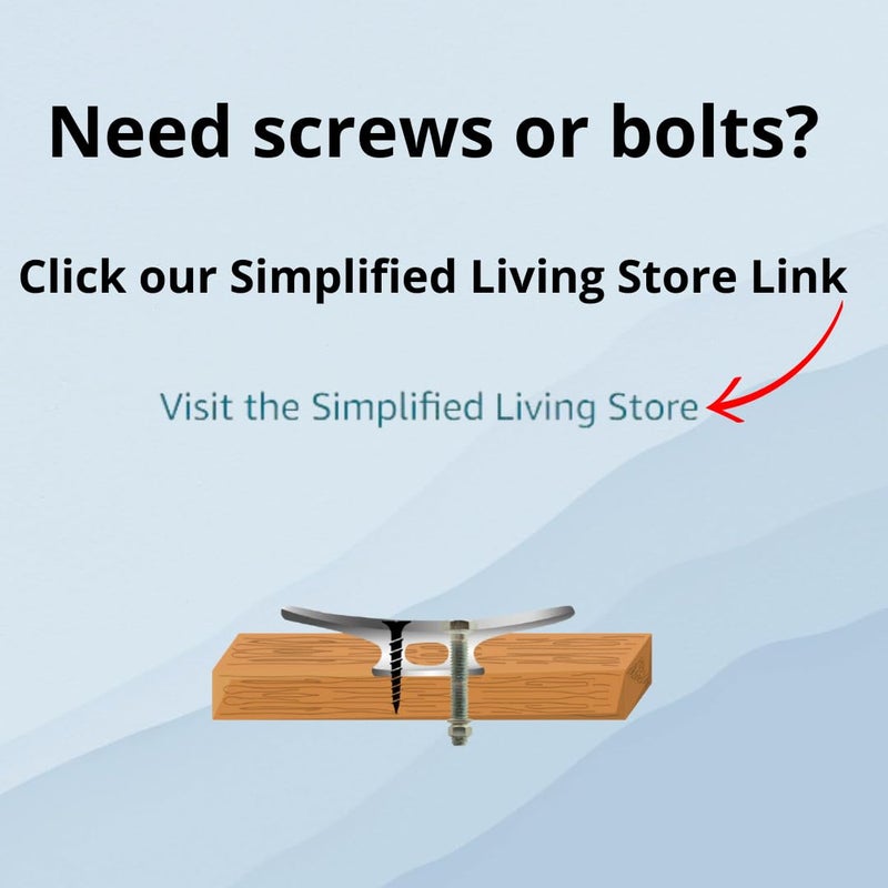 Simplified Living قفل رصيف من الحديد المجلفن 4" من سيمبليفايد ليفينغ (عبوة 8) - Image 5